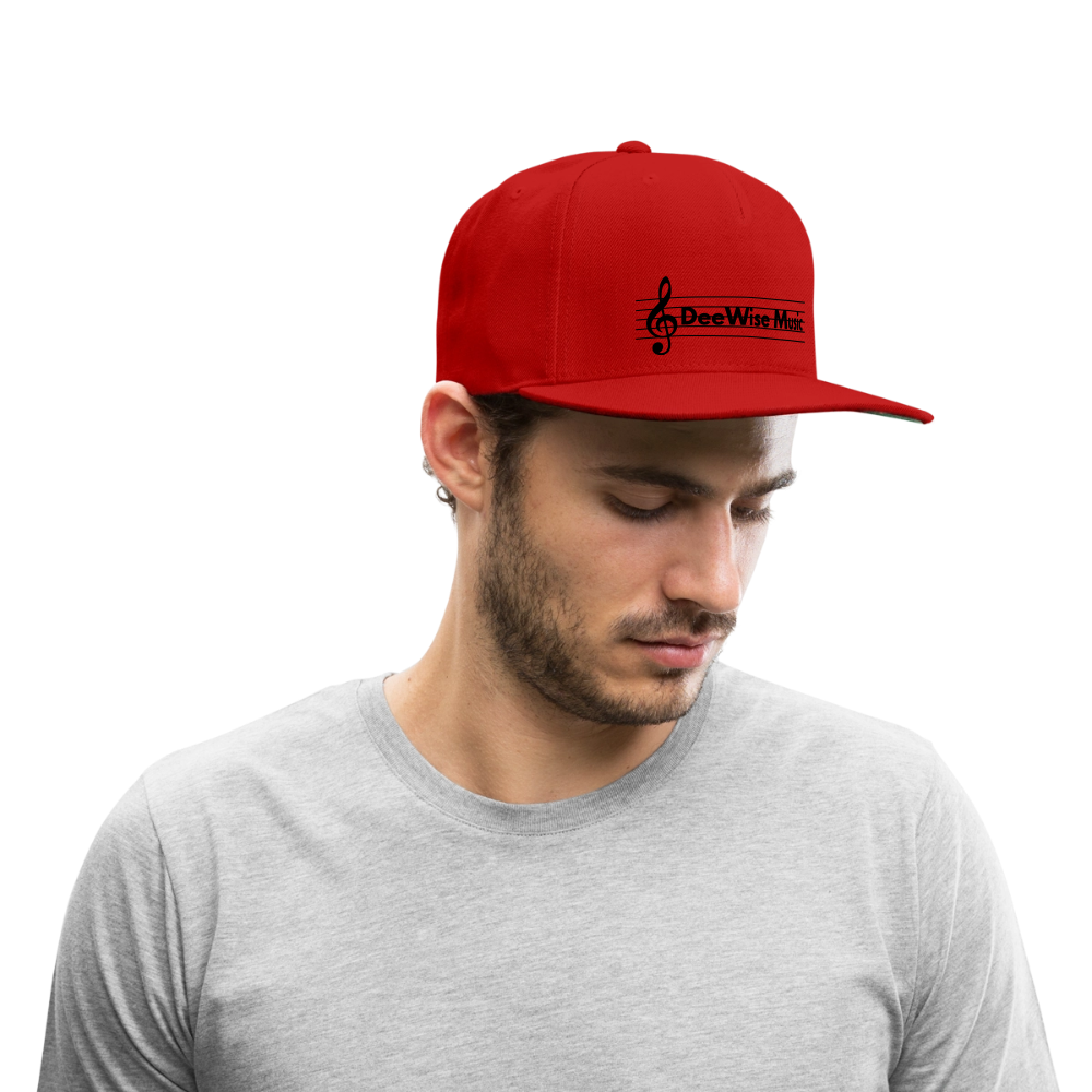 DeeWise Music - Snapback Baseball Cap - red