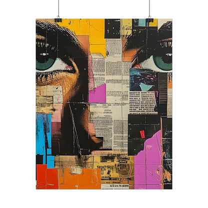 Wall Art Poster - Retro Pop Culture Woman 14 Comic Book Style