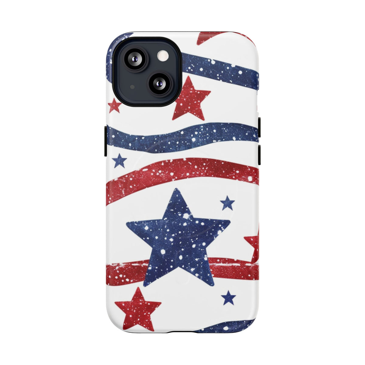 Stars & Stripes Design Impact-Resistant  -Tough Magnetic iPhone Cover