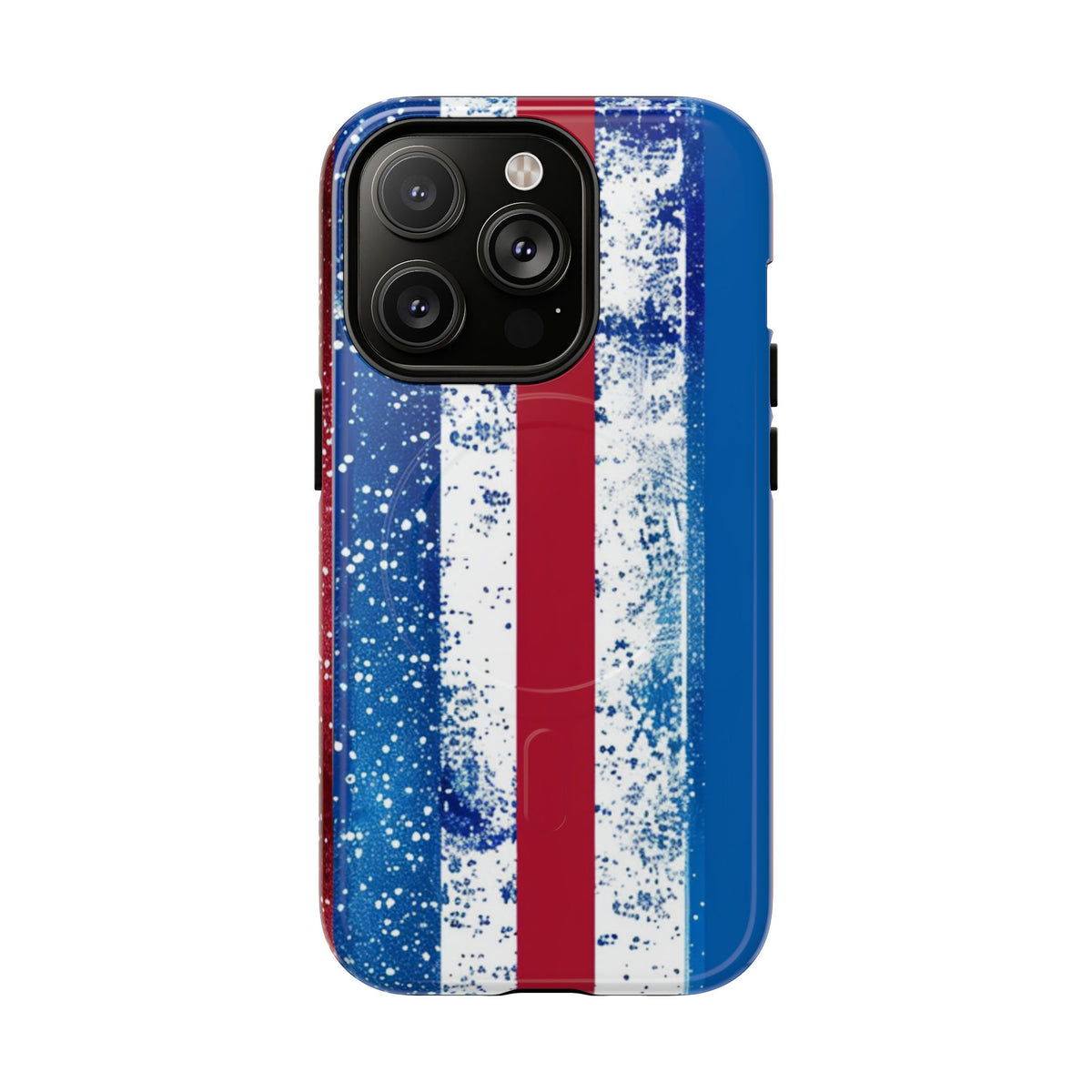 Patriotic Stripes Phone Case | Bold American Flag Design -Tough Magnetic iPhone Cover