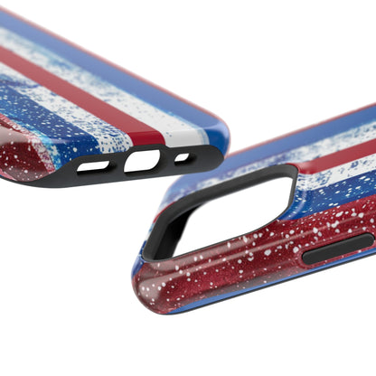 Patriotic Stripes Impact-Resistant Phone Case