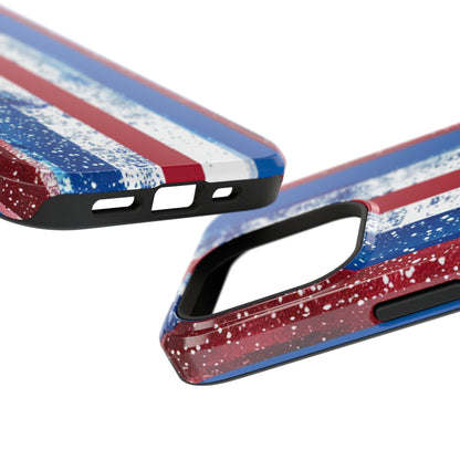 Patriotic Stripes Impact-Resistant Phone Case