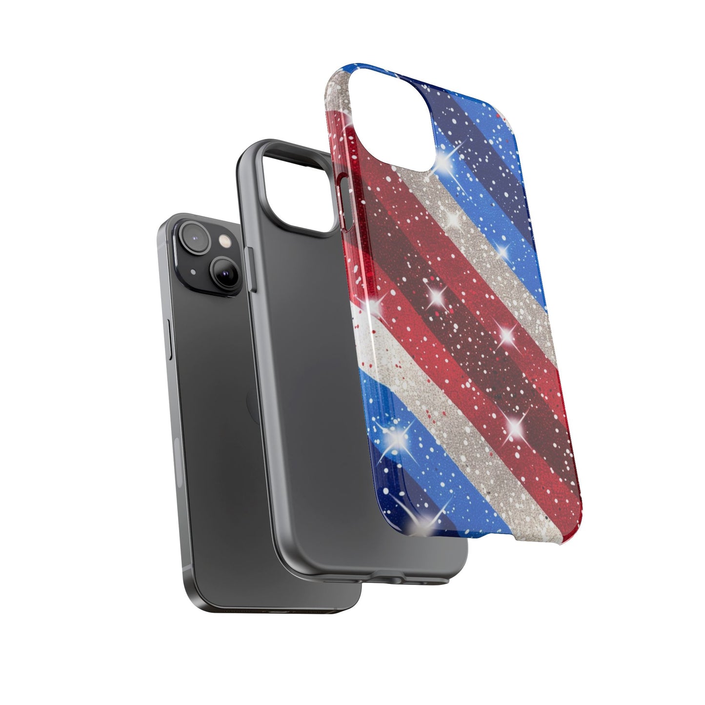 Glittery Patriotic Phone Case - Tough Cases