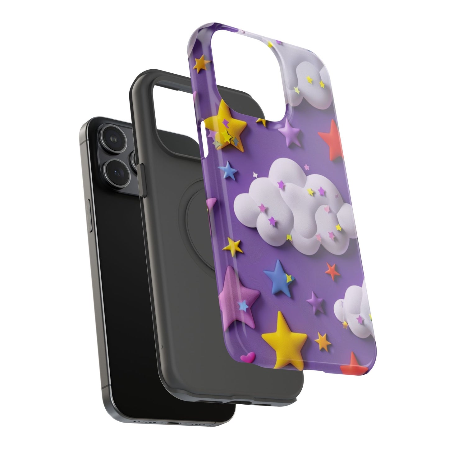 Colorful Cloud & Star Phone Case