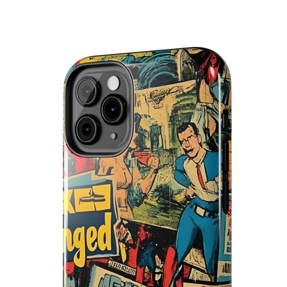 Vintage Comic - Tough Phone Cases, Superhero Phone Covers