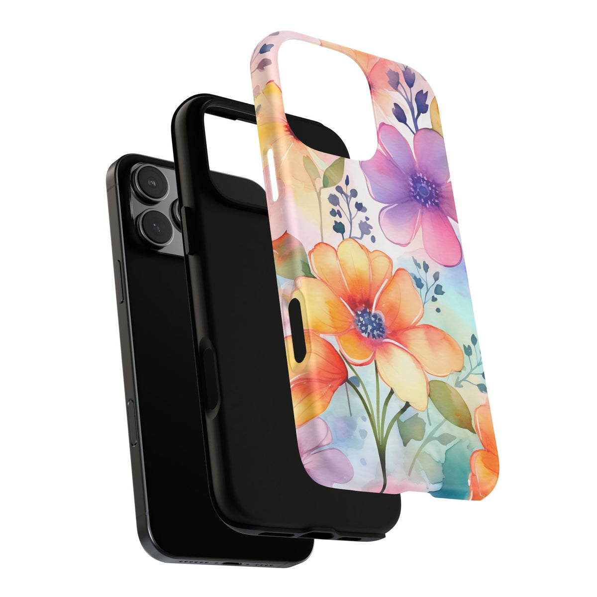 Phone Case - Spring Flower Watercolor Tough Case