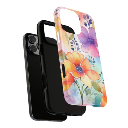 Phone Case - Spring Flower Watercolor Tough Case