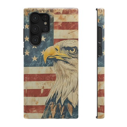 Eagle American Flag Phone Case - Impact-Resistant, Patriotic Design