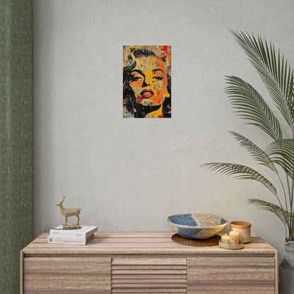 Wall Art Poster - Retro Pop Culture Woman 16, Comic Book Style