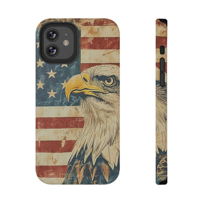Eagle American Flag Phone Case - Impact-Resistant, Patriotic Design