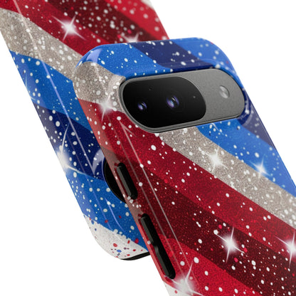 Glittery Patriotic Phone Case - Tough Cases