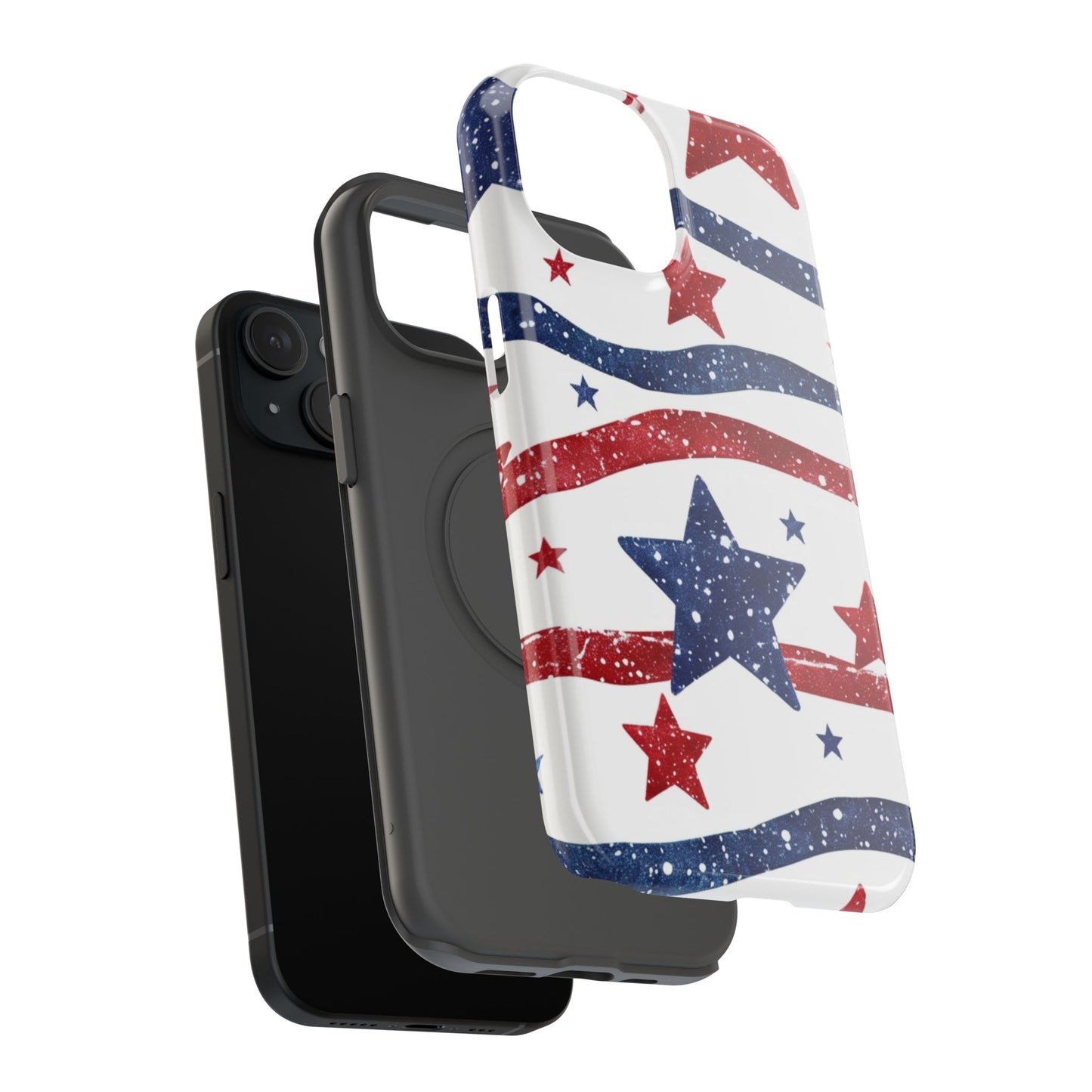 Stars & Stripes Design Impact-Resistant Phone Case