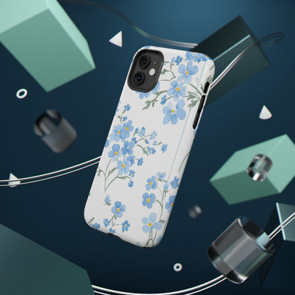 Blue Flower Design Floral Phone Case