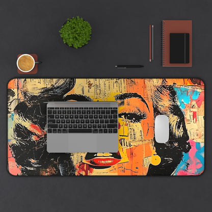 Pop Art Marilyn Desk Mat — Retro Glam Mouse Pad 4