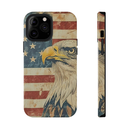 Eagle American Flag Phone Case - Impact-Resistant, Patriotic Design