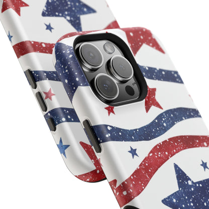 Stars & Stripes Design Impact-Resistant Phone Case