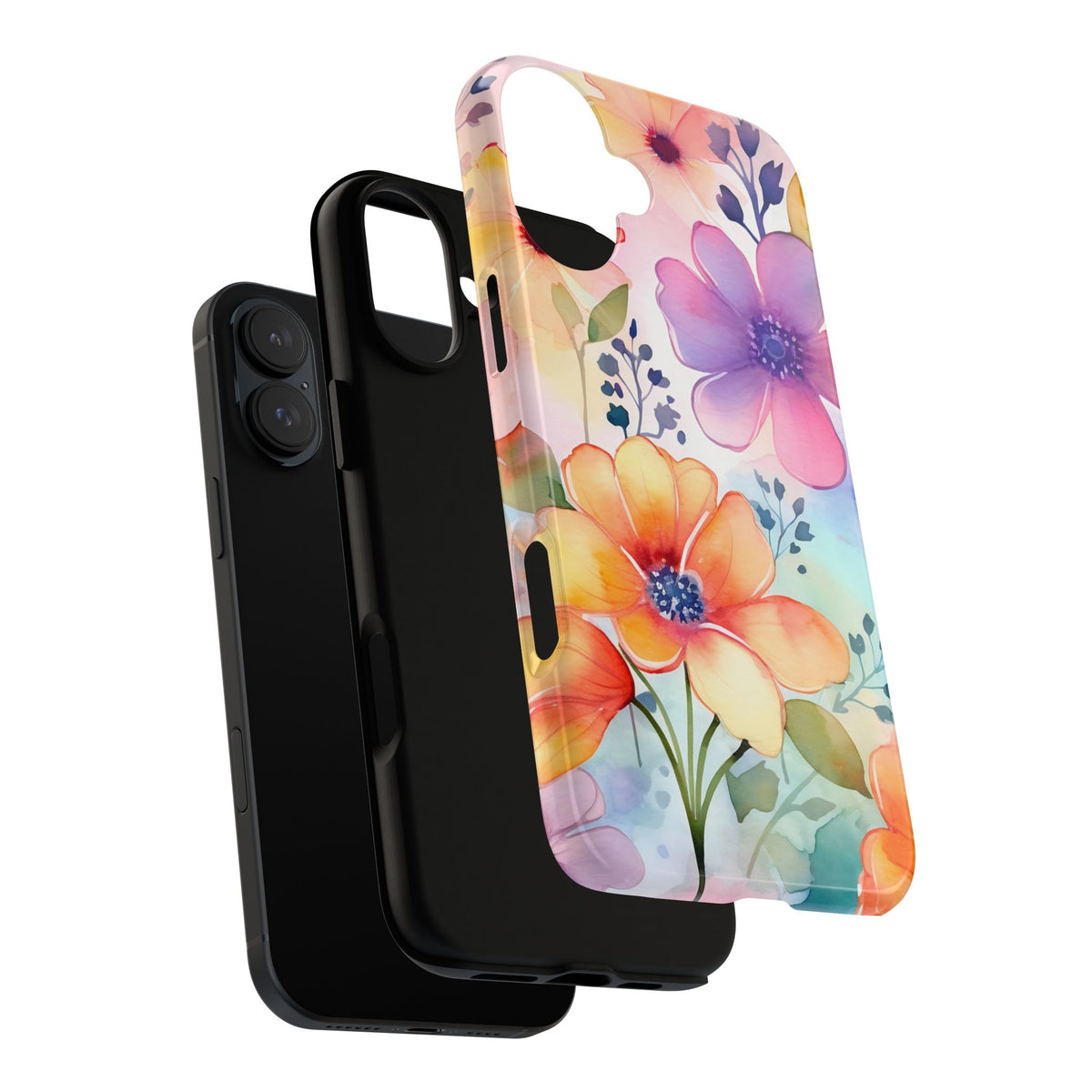 Phone Case - Spring Flower Watercolor Tough Case