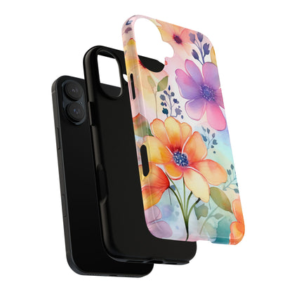 Phone Case - Spring Flower Watercolor Tough Case