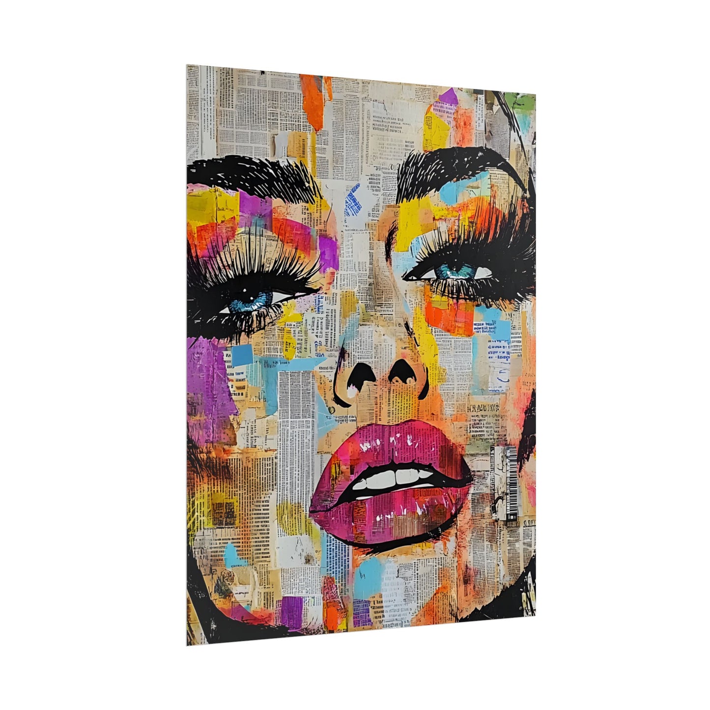 Pop Culture Woman 1 -Vibrant Art Prints,  Fashion Poster,