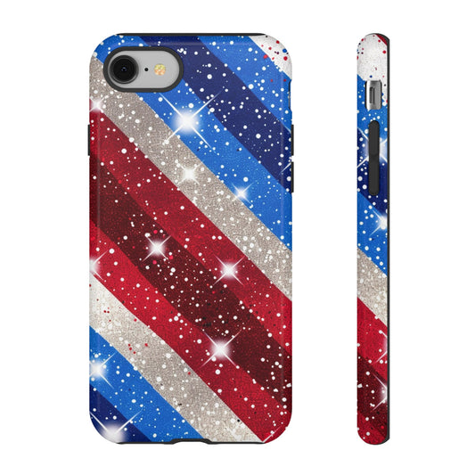 Glittery Patriotic Phone Case - Tough Cases
