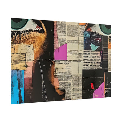 Wall Art Poster - Retro Pop Culture Woman 14 Comic Book Style
