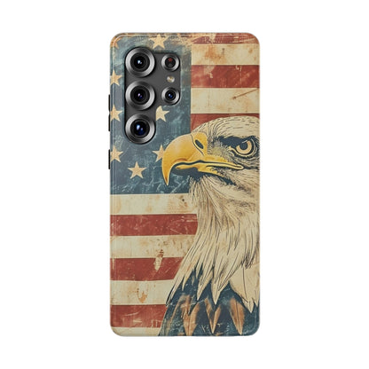 Eagle American Flag Phone Case - Impact-Resistant, Patriotic Design