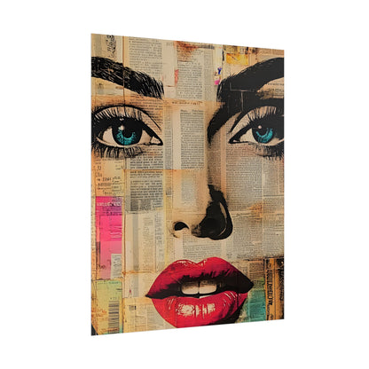 Retro Pop Culture Woman Poster 13 ,  Comic Wall Art