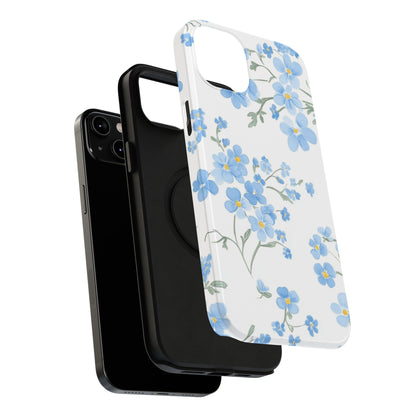 Blue Flower Design Floral Phone Case