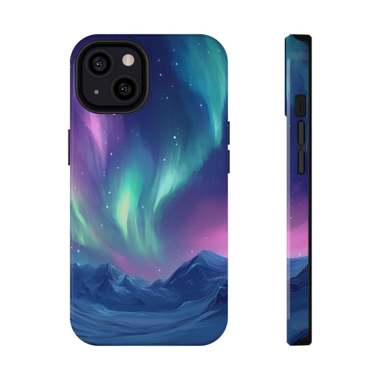 Aurora Borealis Impact-Resistant Phone Case - Colorful Northern Lights Design-2