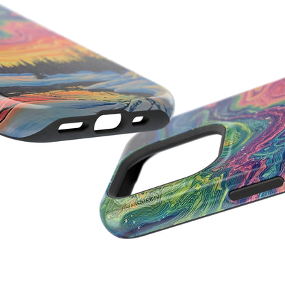 Nature-Inspired Impact-Resistant Phone Case - Vibrant Galaxy Sky Design