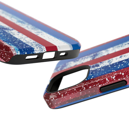 Patriotic Stripes Impact-Resistant Phone Case