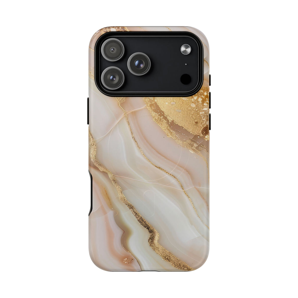 Gold Marble phone case -Tough Magnetic iPhone Case
