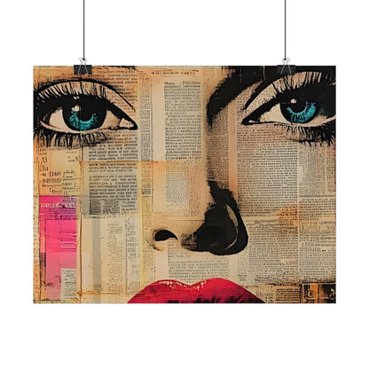 Retro Pop Culture Woman Poster 13 ,  Comic Wall Art