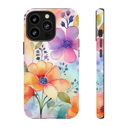 Phone Case - Spring Flower Watercolor Tough Case