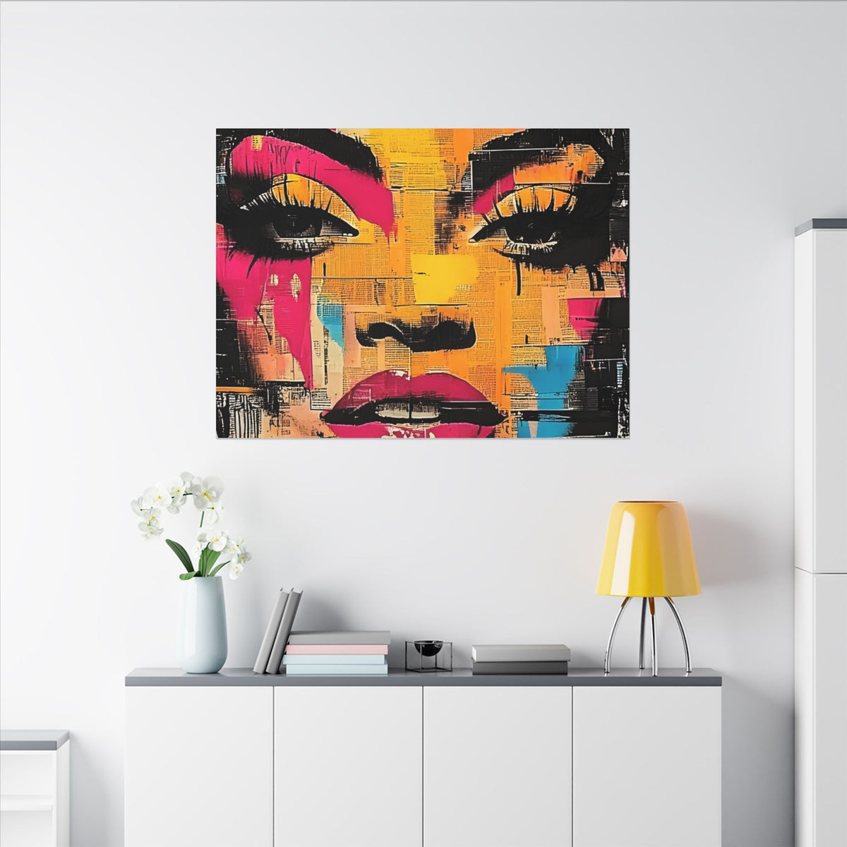 Canvas Wall Art - Retro Pop Culture Women 1