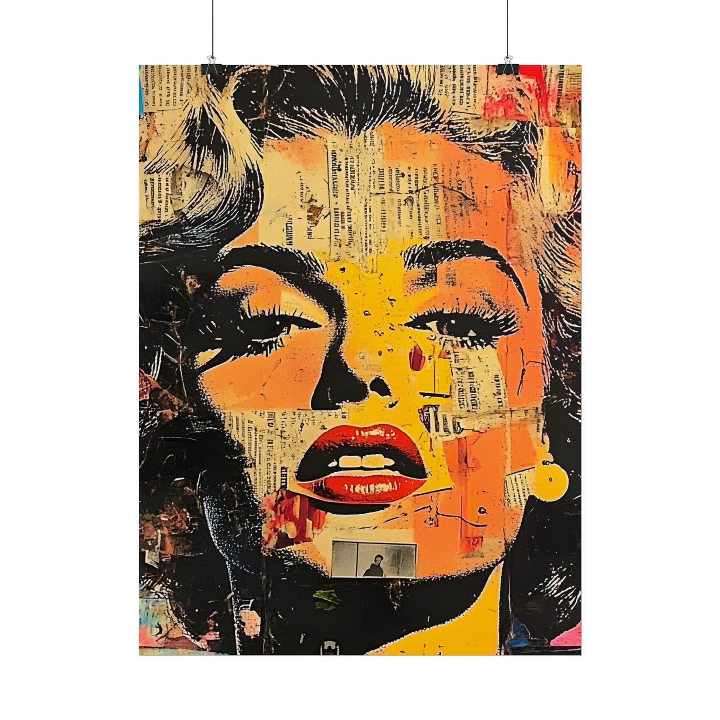 Wall Art Poster - Retro Pop Culture Woman 16, Comic Book Style