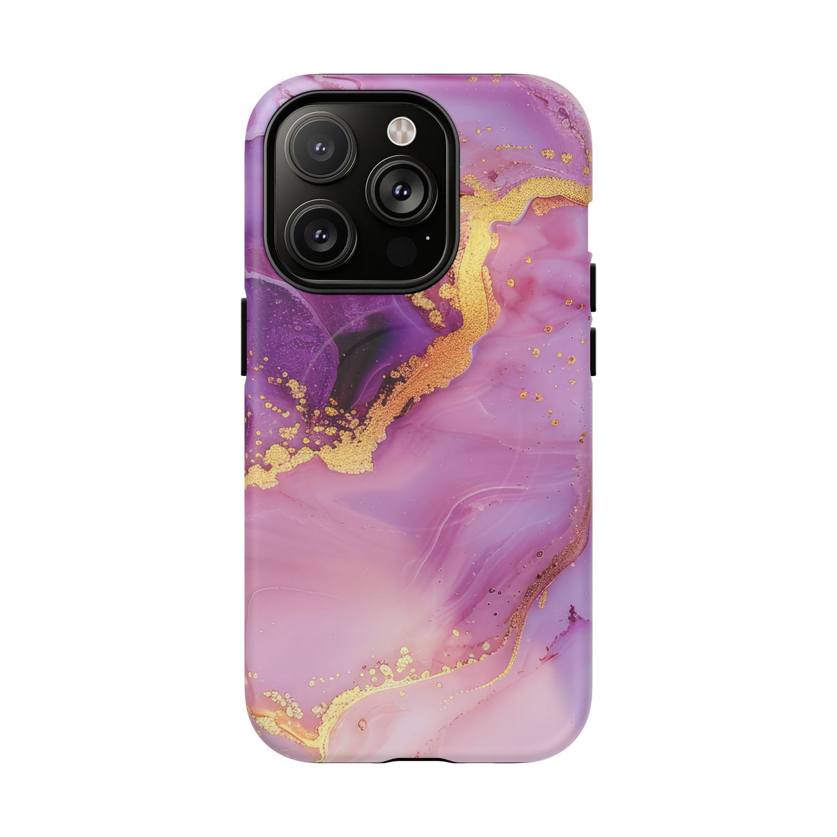 Purple and Gold Marble iPhone Case -Tough Magnetic iPhone Case