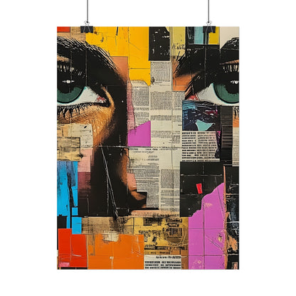 Wall Art Poster - Retro Pop Culture Woman 14 Comic Book Style