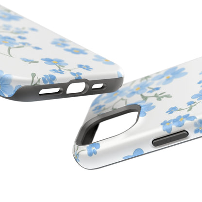 Blue Flower Design Floral Phone Case