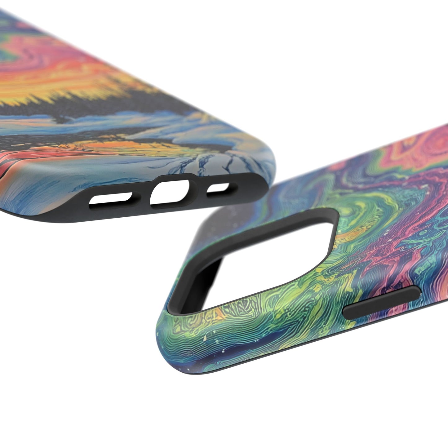 Nature-Inspired Impact-Resistant Phone Case - Vibrant Galaxy Sky Design