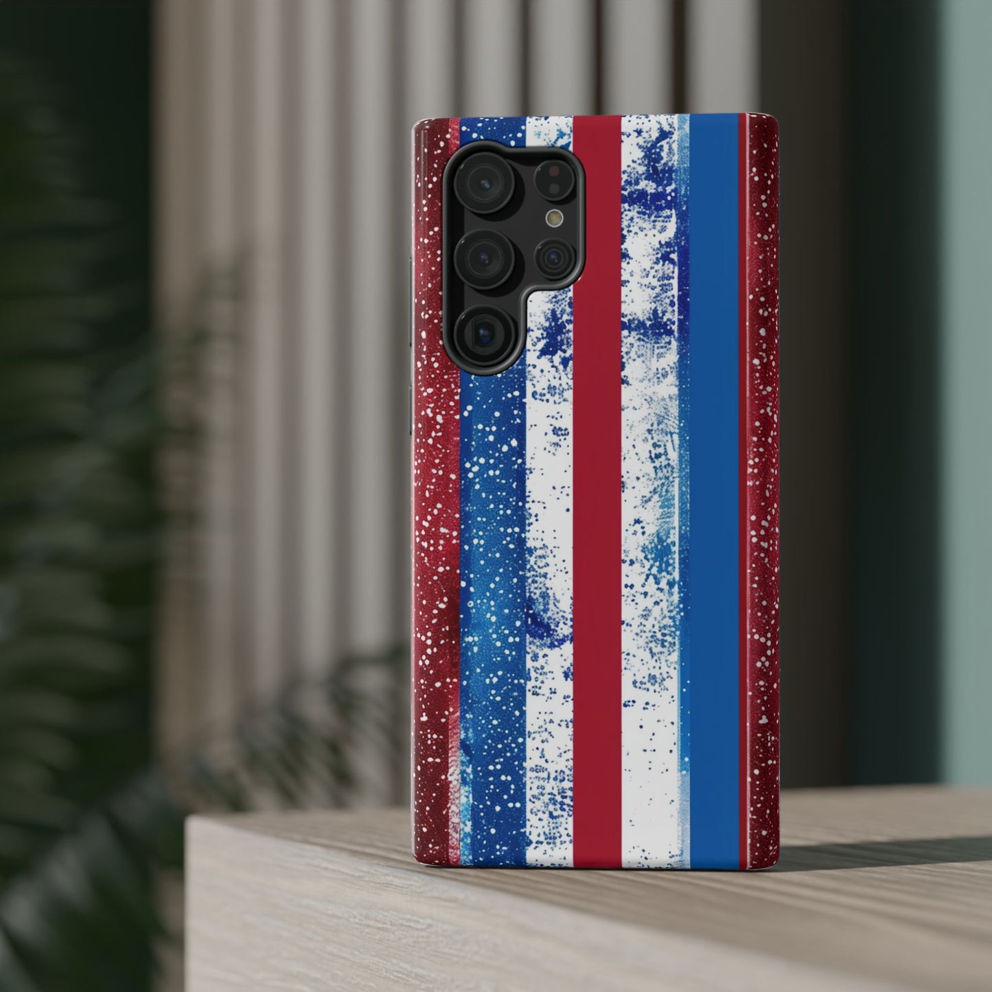 Patriotic Stripes Impact-Resistant Phone Case