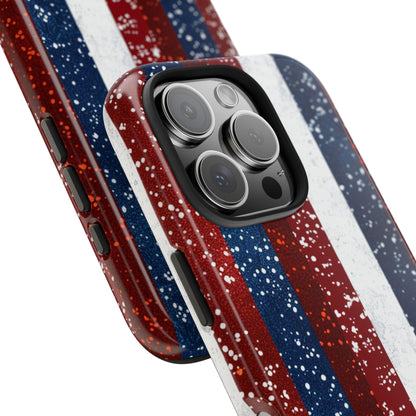 Patriotic Glitter Tough Phone Case