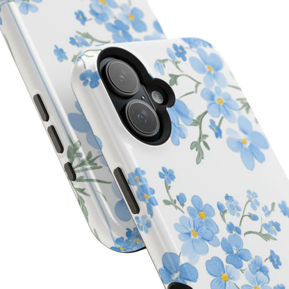 Blue Flower Design Floral Phone Case