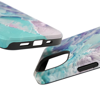 Aqua Abstract Impact-Resistant Phone Case