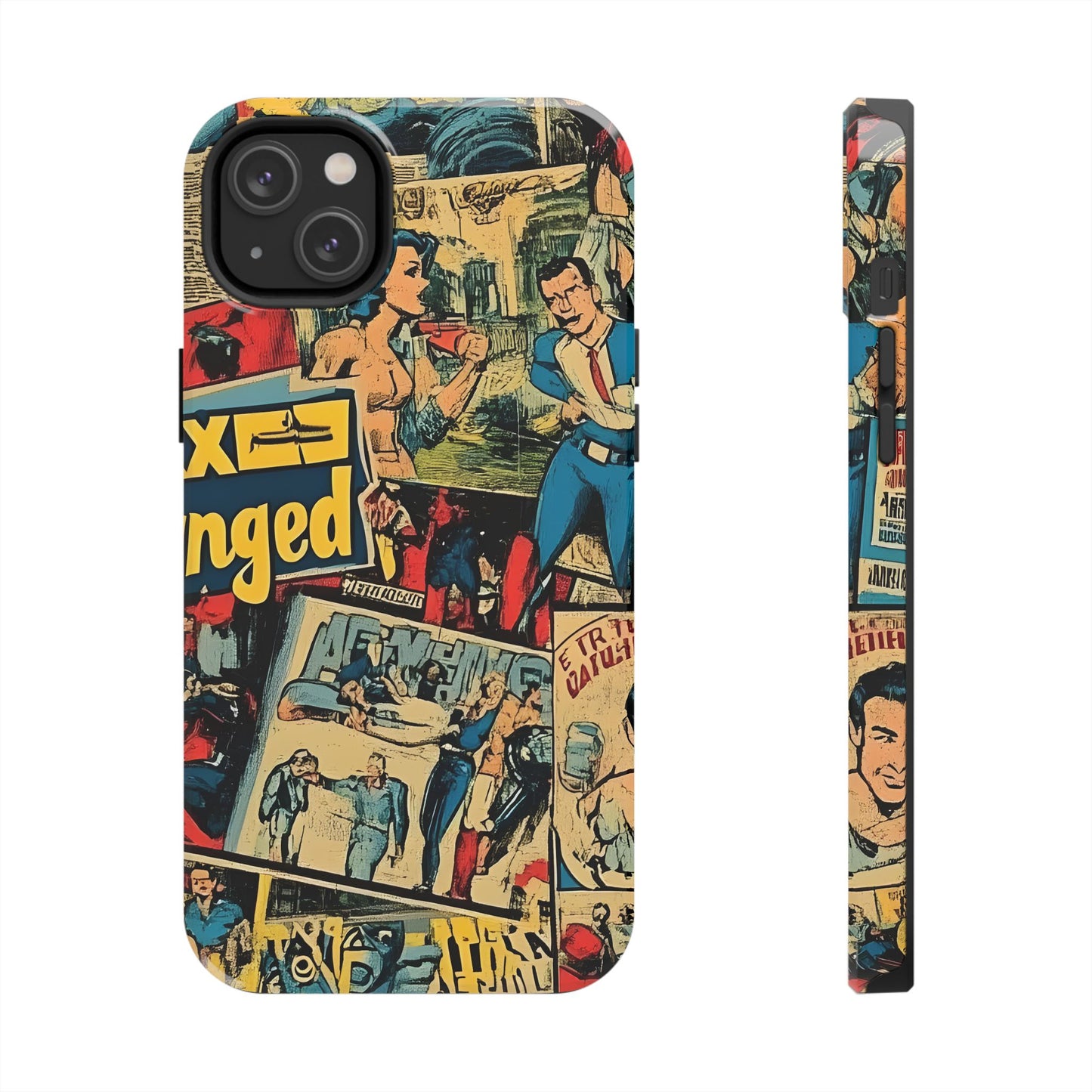 Vintage Comic - Tough Phone Cases, Superhero Phone Covers