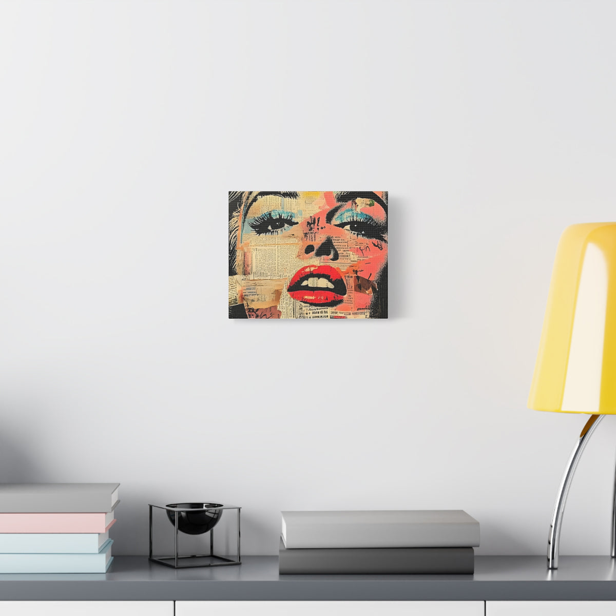 Canvas Wall Art Print, Retro Pop Culture Women 3 - Modern Home Decor, Wall Art, Gift for Art Lovers, Pop Art, Unique Gift for Her