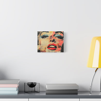 Canvas Wall Art Print, Retro Pop Culture Women 3 - Modern Home Decor, Wall Art, Gift for Art Lovers, Pop Art, Unique Gift for Her