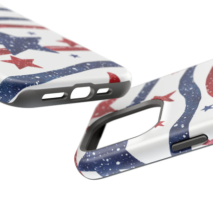 Stars & Stripes Design Impact-Resistant Phone Case