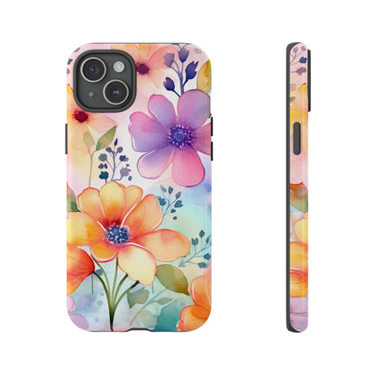 Phone Case - Spring Flower Watercolor Tough Case