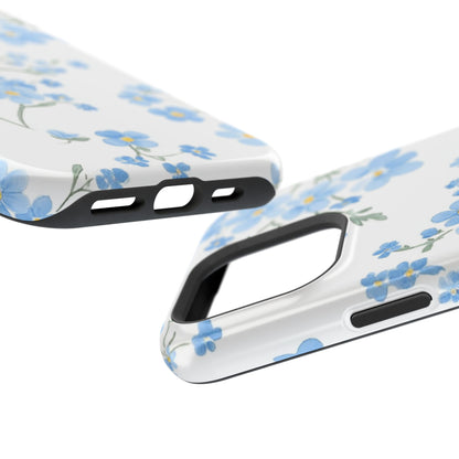 Blue Flower Design Floral Phone Case
